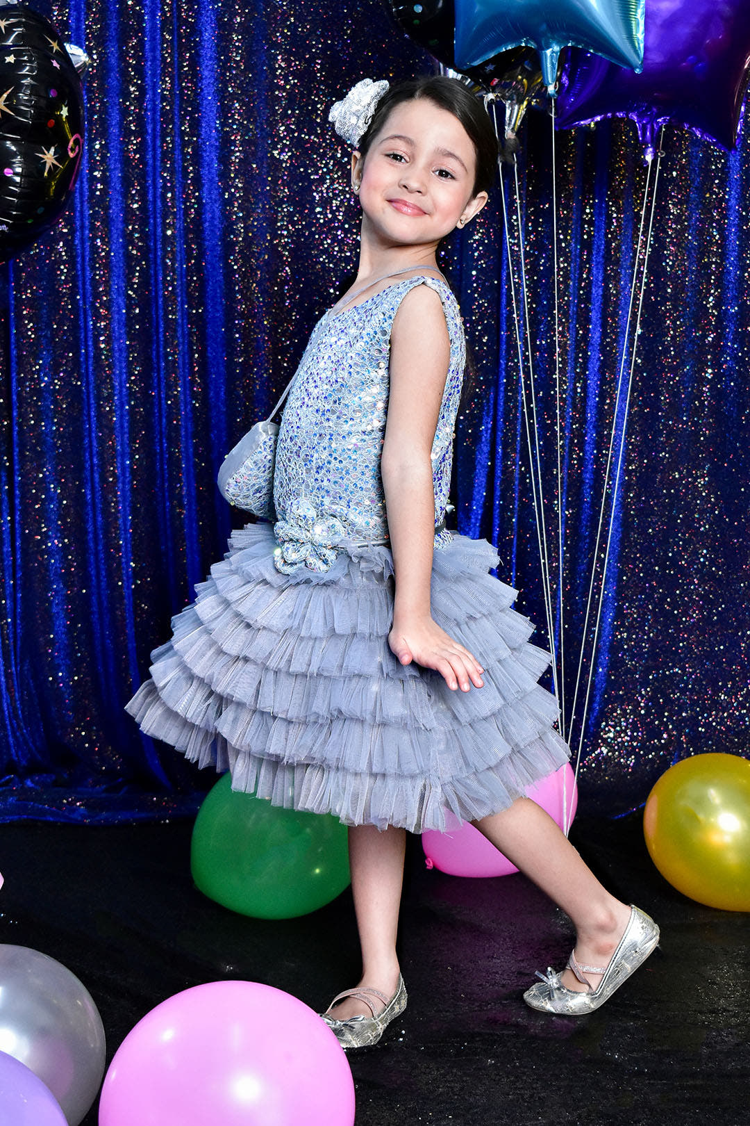 SANA'S net frock Pakistan party wear
