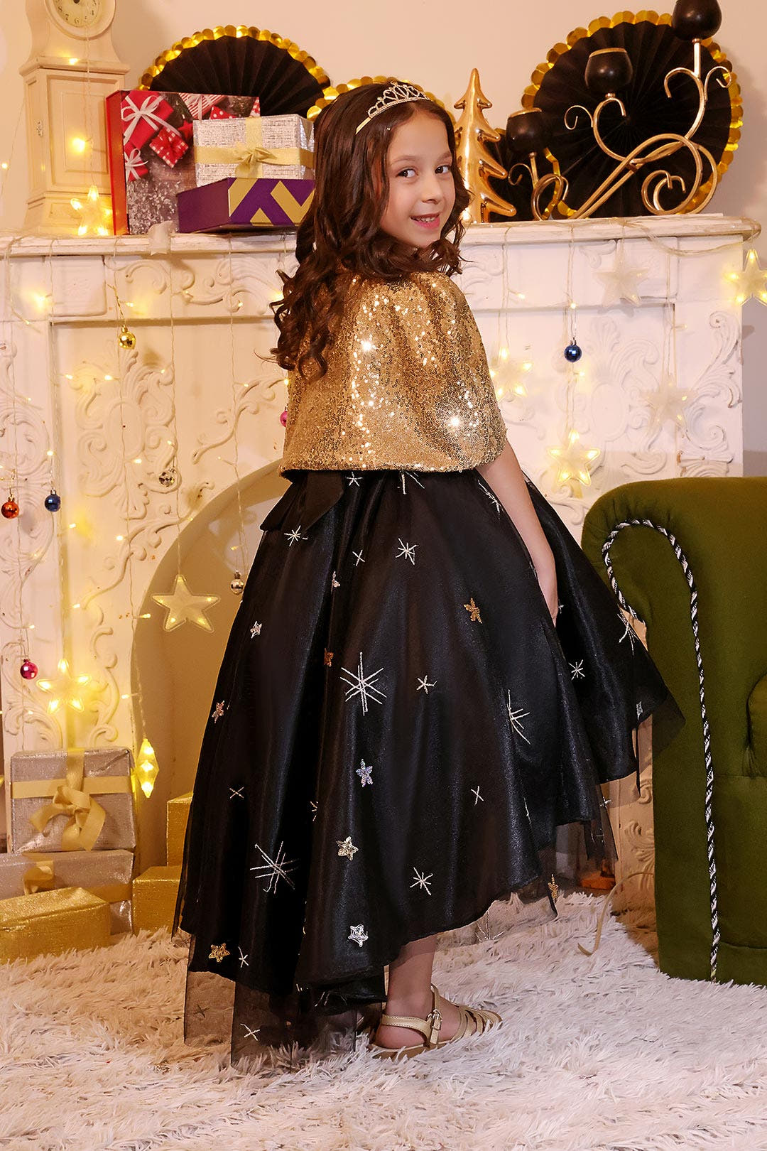 SANA'S net frock Pakistan Eid