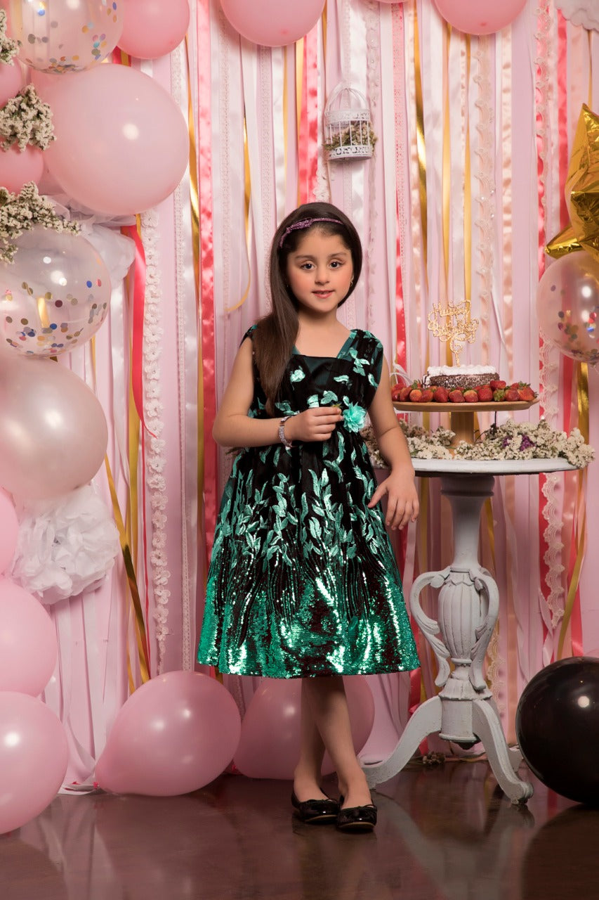 Self Embroidered Sequins Frock | BIRTHDAY BASH | F2025